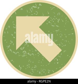 Sinistra in alto vettore segno Icona icona illustrazione vettoriale per un uso personale e uso commerciale... Look pulito e icona alla moda... Illustrazione Vettoriale