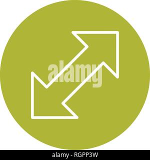 Doppia freccia icona Vettore Illustrazione Vettoriale