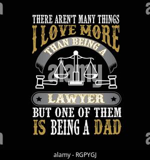 Avvocato papà .Padre giorno preventivo e dicendo che la buona per il progetto di stampa Illustrazione Vettoriale