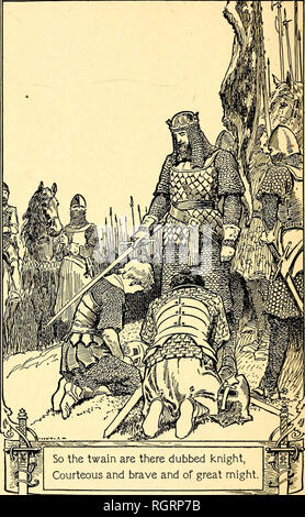 'Pagina, Esquire, e cavaliere : un libro di cavalleria" (1910) Foto Stock