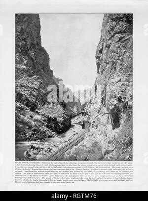 Royal Gorge, Colorado, Stati Uniti, antichi fotografia americana, 1893 Foto Stock