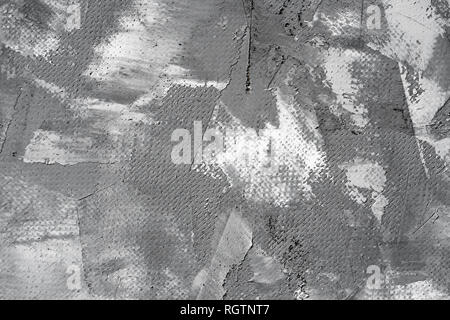 Grigio Decorativa Arte texture di sfondo. Superficie ruvida per immettere il testo. Sfondo bianco design banner. Foto Stock