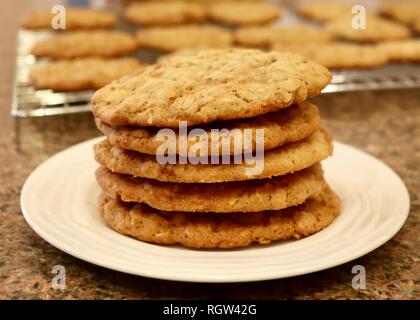 Biscotti appena sfornati Foto Stock