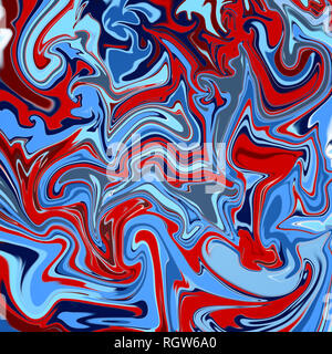 Liquida ad alta risoluzione texture marmo design e colorati di marmorizzazione superficie pop art style. Vibrant abstract digital design verniciatura dello sfondo. Foto Stock