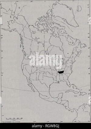 . Bollettino. Storia naturale; storia naturale. Agosto 1985 Astaci e gamberetti di Illinois 431 Illinois è una popolazione di Erebicam- barus scoperto nel 1977. Esso differisce da C. tenebrosus in Southern Illinois da avente una larghezza più stretta di areola e per la mancanza di spine cervicale (sebbene aculei spesso sono presenti). Nessuna forma i maschi sono stati trovati. Se C. laevis è una specie valida, X'ermilion popolazione della contea è morfologicamente e geograficamente (jide Hobbs 1969) riferibili a tale taxon. Tuttavia la mancanza di dis- continuità nella variazione geografica nella morfologia fra popolazioni assigna Foto Stock