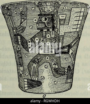 . Bollettino. Etnologia. Vol. 2] archeologia delle Ande Centrali-BENNETT 127 disegni chiaramente correlato all'Highland Tiahuanaco stile. (4) alcuni prodotti tessili, solitamente arazzi, con disegni che ricordano la stone carving stile presso il sito di Tiahuanaco. (5) svasata facciate calici e svasatura facciate tazze, o varianti di queste. (6) a doppio beccuccio navi e faccia il collare di barattoli. (7) disegno ceramico elementi come puma e condor figure, tridents, fasi, pergamene e simili.. Si prega di notare che queste immagini vengono estratte dalla pagina sottoposta a scansione di immagini che possono essere state migliorate digitalmente per la leggibilità - colora Foto Stock