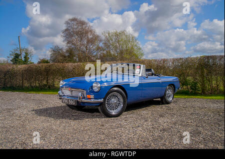 1969 MGC convertibile British Classic Car Foto Stock