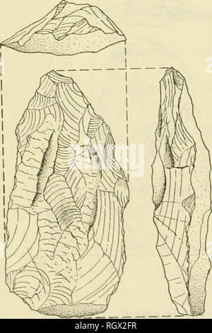 . Bollettino. Etnologia. Pollici di figura 12.-Assortimento di lame di coltello. Si prega di notare che queste immagini vengono estratte dalla pagina sottoposta a scansione di immagini che possono essere state migliorate digitalmente per la leggibilità - Colorazione e aspetto di queste illustrazioni potrebbero non perfettamente assomigliano al lavoro originale. Smithsonian Institution. Ufficio di presidenza di Etnologia americana. Washington : G. P. O. Foto Stock