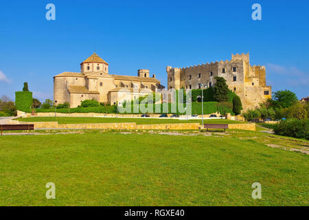 Castell d Altafulla vicino a Tarragona, Costa Dorada, la Catalogna in Spagna Foto Stock