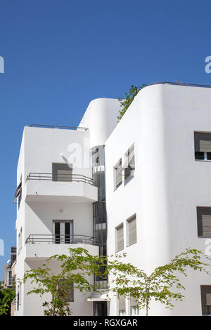 Il Bauhaus Appartamenti su Rothschild a Tel Aviv, Israele Foto Stock