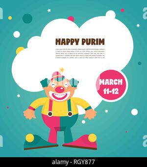 Purim template design, Jewih holiday illustrazione vettoriale Illustrazione Vettoriale