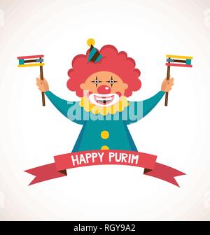 Purim template design, Jewih holiday illustrazione vettoriale Illustrazione Vettoriale