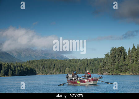 Kenai River sotto Cooper's Landing, Alaska Foto Stock