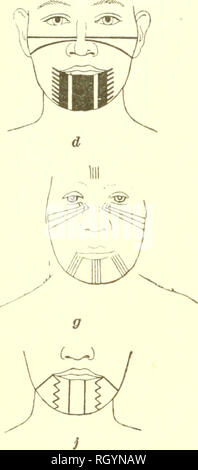 . Bollettino. Etnologia. 520 Bureau of American etnologia L'BULL. 78 ossidiana. Faccia Chukchansi schemi sono illustrati nelle figure 45 A-Z, 46 vio. Gli uomini spesso accovacciato piuttosto che sat. Per periodi più lunghi si sono seduti sui talloni con le dita dei piedi girato insieme e le mani sulle ginocchia. Posizione a gambe incrociate, il più comune di tutti in tutto il mondo, non è stato utilizzato, tranne forse in occasioni speciali come il gioco d'azzardo. Donne teso una gamba piegata e l'altra indietro; o, a riposo, 0.^3 ym(. Si prega di notare che queste immagini vengono estratte dalla pagina sottoposta a scansione di immagini che possono essere state migliorate digitalmente per readabili Foto Stock