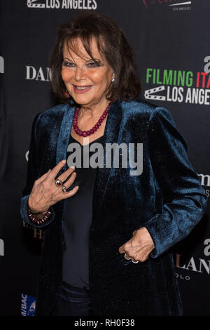 Los Angeles, Stati Uniti d'America. Il 30 gennaio, 2019. L'attrice Claudia Cardinale assiste 'Cattura Italia - Los Angeles' festival di film italiani Institute on gennaio 30, 2019 a Los Angeles. Credito: Vladimir Yazev/Alamy Live News. Foto Stock