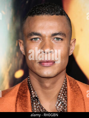 LOS ANGELES, CA, Stati Uniti d'America - 30 gennaio: Attore Ismael Cruz Cordova arriva a Los Angeles prima di Columbia Pictures' 'Miss Bala" tenutasi presso Regal Cinemas L.A. Live Stadium 14 il 30 gennaio 2019 a Los Angeles, California, Stati Uniti. (Foto di Xavier COLLIN/Image Press Agency) Foto Stock