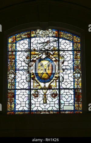 L'Italia, Firenze - 02 Aprile 2017: il punto di vista del vetro della finestra della Cappella Gondi in Santa Maria Novella sul 02 aprile 2017, Toscana, Italia. Foto Stock