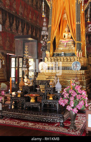 Nel Museo Nazionale (Buddhaisawan chapel a Bangkok (Thailandia). Foto Stock
