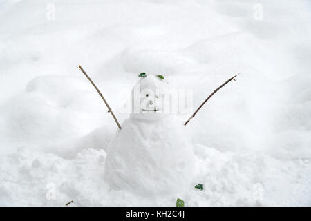 Piccolo pupazzo di neve Foto Stock