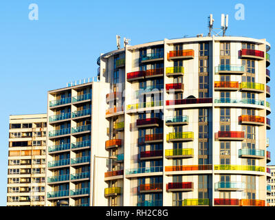 Edificio Icona in Stratford - Est di Londra - Inghilterra Foto Stock