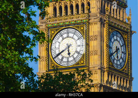 Regno Unito, Inghilterra, London, Westminster, Palazzo di Westminster, la Casa del Parlamento, il Big Ben Foto Stock