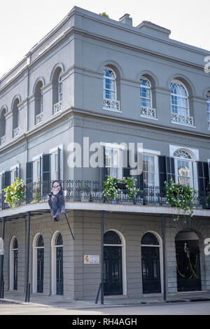 Residenze coloniali storiche degli anni '1800, LaLaurie Mansion, casa di Madame LaLaurie, Royal Street, New Orleans French Quarter, Louisiana, Stati Uniti Foto Stock