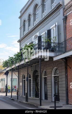 1800 's dimore storiche noi, LaLaurie Mansion, casa di Madame LaLaurie, Royal Street, New Orleans French Quarter, Louisiana, Stati Uniti Foto Stock