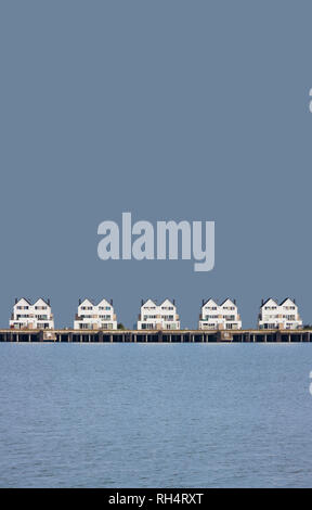 Mar Baltico Resort porta Olpenitz, Olpenitz, Schleswig-Holstein, Germania, Europa Foto Stock