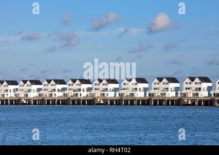 Mar Baltico Resort porta Olpenitz, Olpenitz, Schleswig-Holstein, Germania, Europa Foto Stock