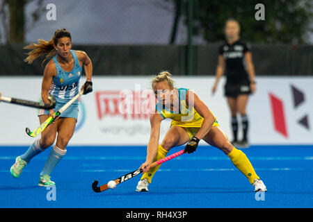 17 novembre 2018 Changzhou, Cina Fieldhockeygame donne Australia v Argentina Champions Trophy 2018 Jane Claxton dell Australia Foto Stock