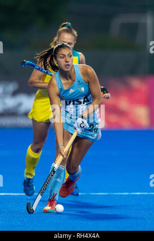 17 novembre 2018 Changzhou, Cina Fieldhockeygame donne Australia v Argentina Champions Trophy 2018 Maria Ortiz di Argentina Foto Stock