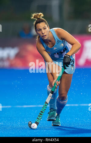 17 novembre 2018 Changzhou, Cina Fieldhockeygame donne Australia v Argentina Champions Trophy 2018 Sofia Toccalino di Argentina Foto Stock