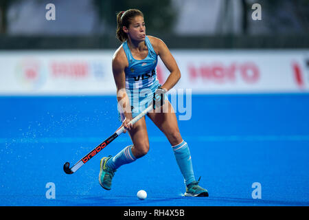 17 novembre 2018 Changzhou, Cina Fieldhockeygame donne Australia v Argentina Champions Trophy 2018 Lucina von der Heyde di Argentina Foto Stock