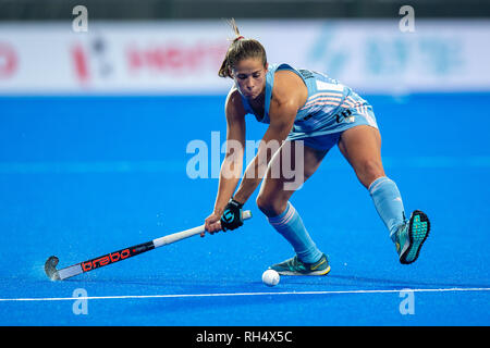 17 novembre 2018 Changzhou, Cina Fieldhockeygame donne Australia v Argentina Champions Trophy 2018 Lucina von der Heyde di Argentina Foto Stock