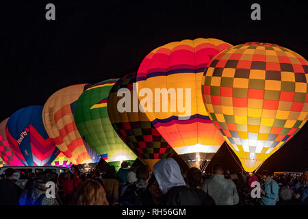 Glow i palloni ad aria calda 101516-2 Foto Stock