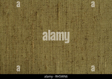 Sfondo - verde telone ruvida stoffa. Macro Foto Stock