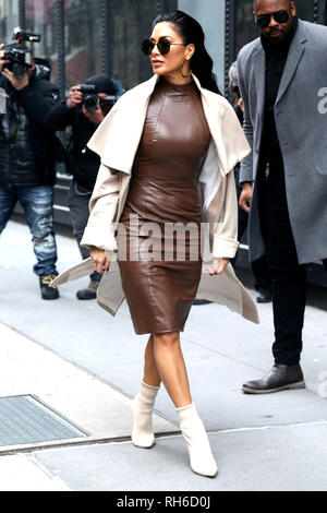 Nicole Scherzinger arrivando al talk show "Serie di Costruzione nella costruzione di Studio. New York, 30.01.2019 | Utilizzo di tutto il mondo Foto Stock