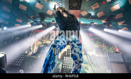 Glasgow, Scotland, Regno Unito. Il 1° febbraio 2019. Californian rock band rivale figli, in concerto presso la sala da ballo Barrowlands, Credito: Stuart Westwood/Alamy Live News Foto Stock