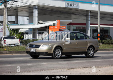 Licciana Nardi, Italia - 14 Gennaio 2019: auto privato, Volkswagen Passat. Sulla strada No.1001, a 8 km dalla città di Chiangmai. Foto Stock