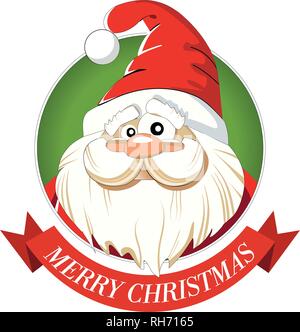 Illustrazione Vettoriale di Cartoon funny santa claus (Natale, vacanze, cartoon) Illustrazione Vettoriale