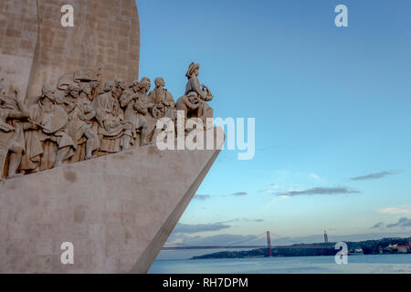 Il Monumento delle Scoperte, Lisbona, Portogallo Foto Stock