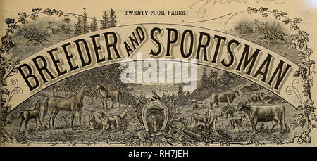 . Allevatore e sportivo. I cavalli. Vol. XXIV. So. 21. No. SIS Bush Street. SAN FRANCISCO, SABATO, maggio 26,1894.. Si prega di notare che queste immagini vengono estratte dalla pagina sottoposta a scansione di immagini che possono essere state migliorate digitalmente per la leggibilità - Colorazione e aspetto di queste illustrazioni potrebbero non perfettamente assomigliano al lavoro originale. San Francisco, California. : [S. n. ] Foto Stock