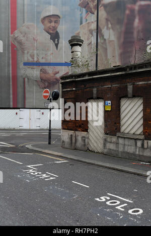 Un paesaggio del vecchio mercato Smithfield nella City di Londra, il 27 gennaio 2019, a Londra, in Inghilterra. Foto Stock