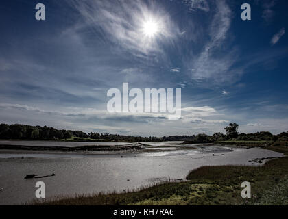 Il fiume Deben estuario Foto Stock