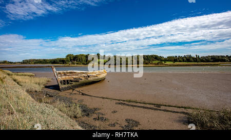 Vecchie Barche a riposo Foto Stock