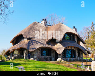 Casa a fungo, Charlevoix, Michigan, Stati Uniti d'America Foto Stock