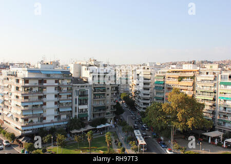 Vista dalla Torre Bianca di Salonicco Grecia Foto Stock