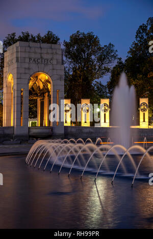 National Memoriale della Seconda Guerra Mondiale, Washington, Distretto di Columbia USA Foto Stock