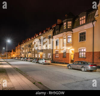 La casa del signor Commissario Kurt Wallanders da Henning Mankell al 10 Mariagatan, Ystad, Skane, Svezia e Scandinavia. Foto Stock