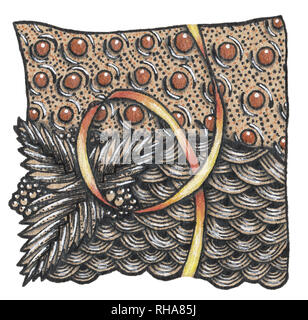 Disegno astratto nello stile di zenart Foto Stock